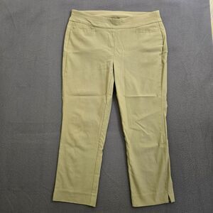 Chico's Women 0P US 4P Green Mid Rise Cropped Ankle Pants